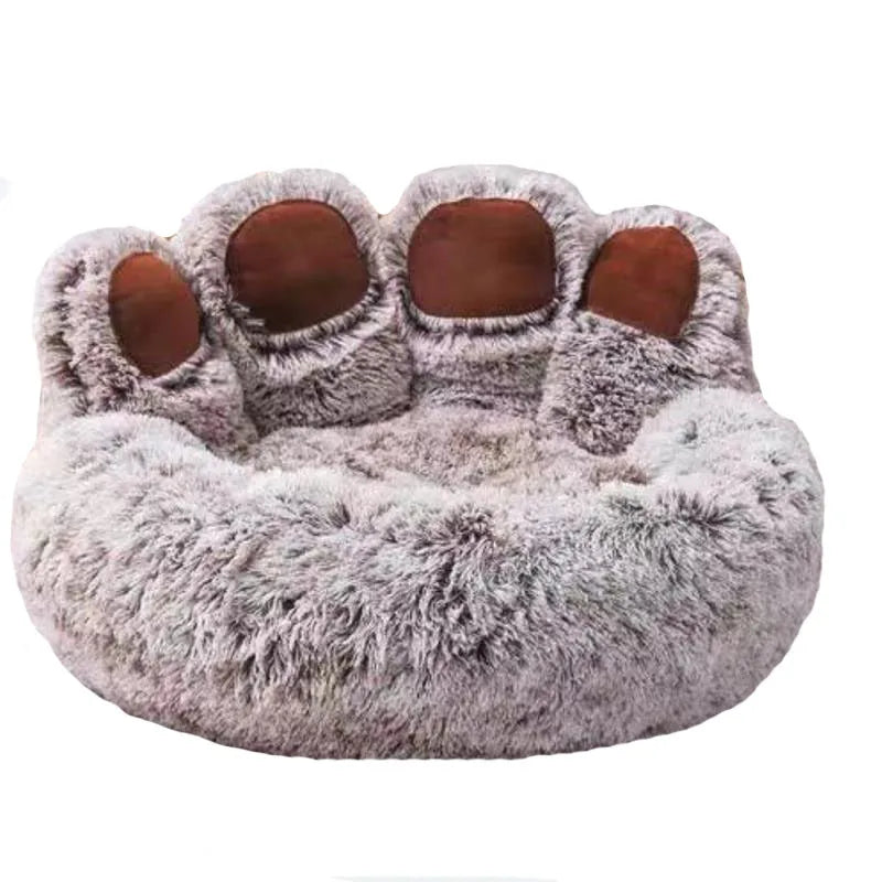 Fluffy Winter Plush Dog Bed and Pet Sofa