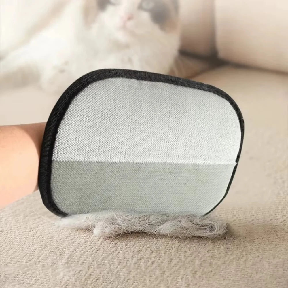 Double Sided Pet Hair Grooming and Deshedding Gloves