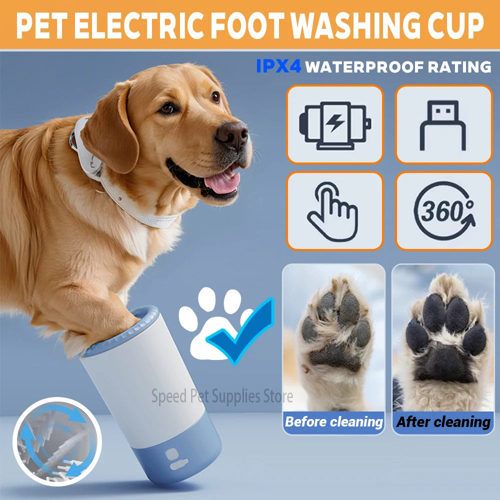 Electric Automatic Dog Paw Cleaner and Washer