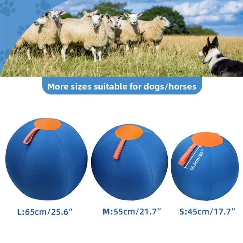 Large Durable Polyester Inflatable Dog Toy for Teething