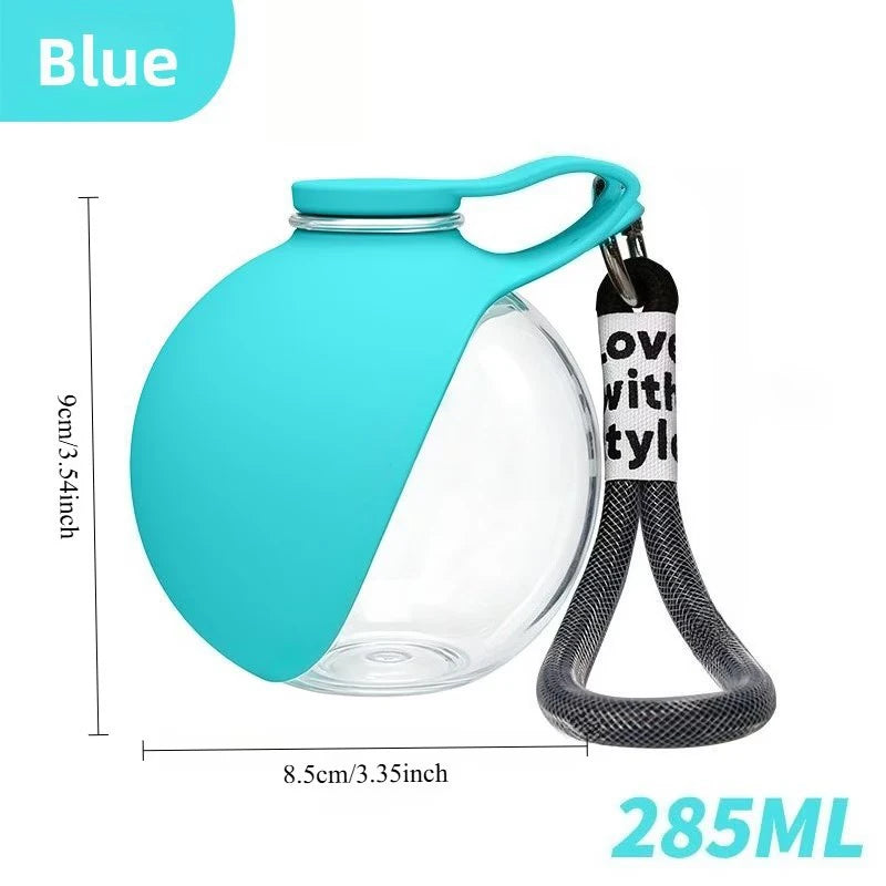 Portable Dog Water Bottle with Hanging Rope