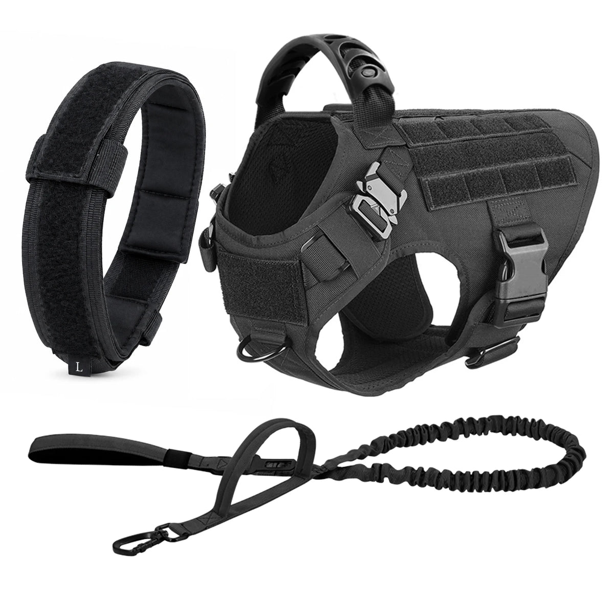 Large Dog Training Harness And Leash Set