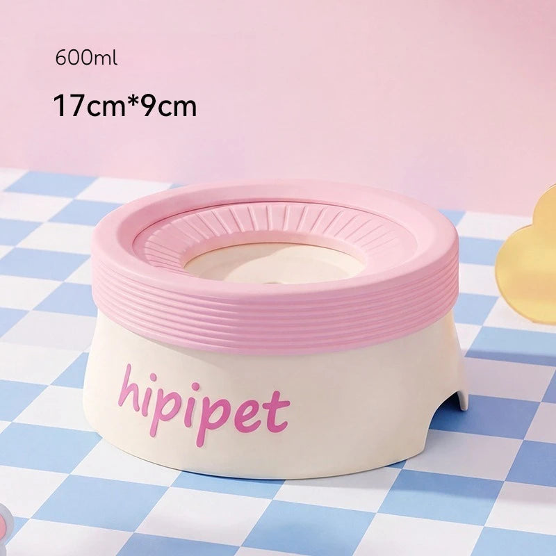 600ml Anti-Wet Chin Pet Water Bowl