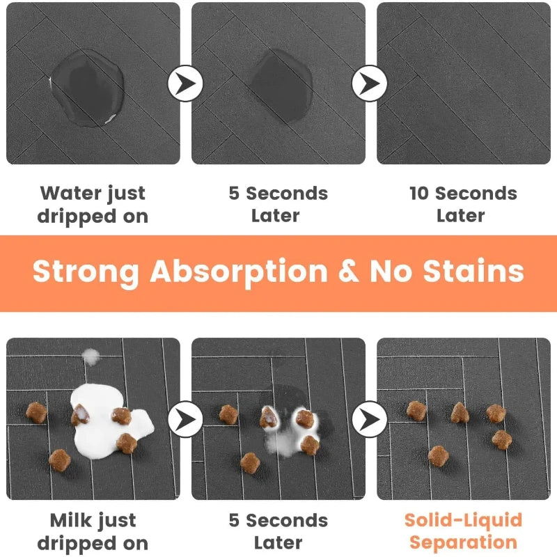 Absorbent Waterproof Pet Feeding Mat