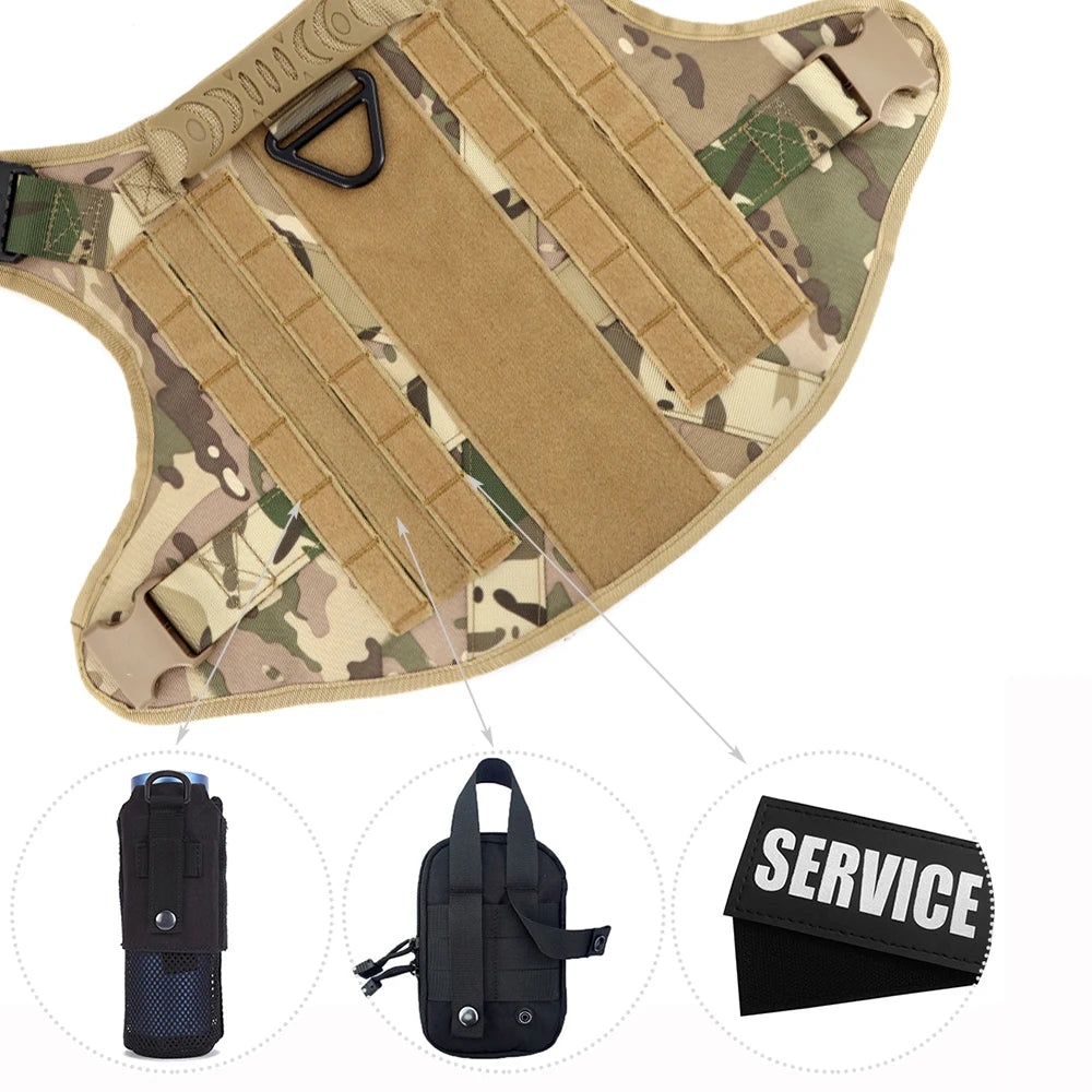 Military Tactical Dog Harness And Leash Set