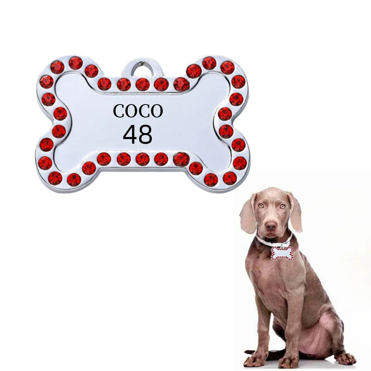 VIP Pets Personalized Bronze Engraved Dog Cat ID Tag