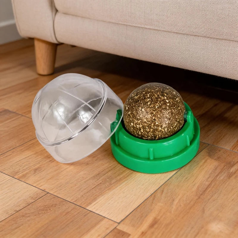 Wall Mount Catnip Ball Cat Toy Natural Treat