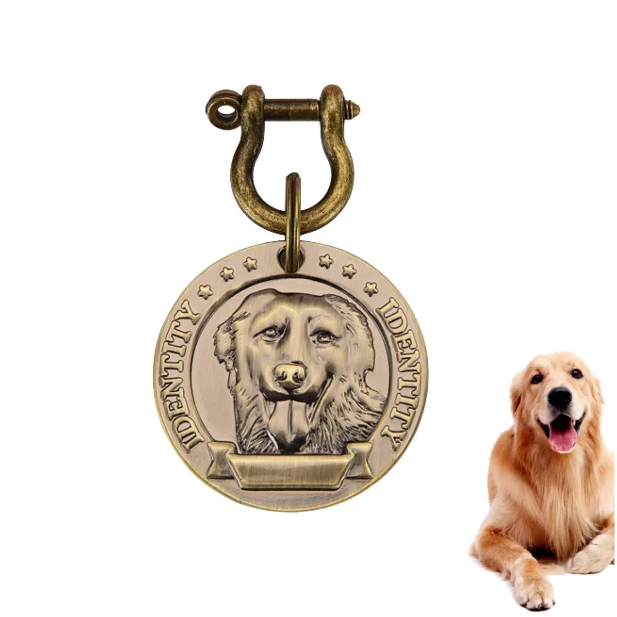 VIP Pets Personalized Bronze Engraved Dog Cat ID Tag