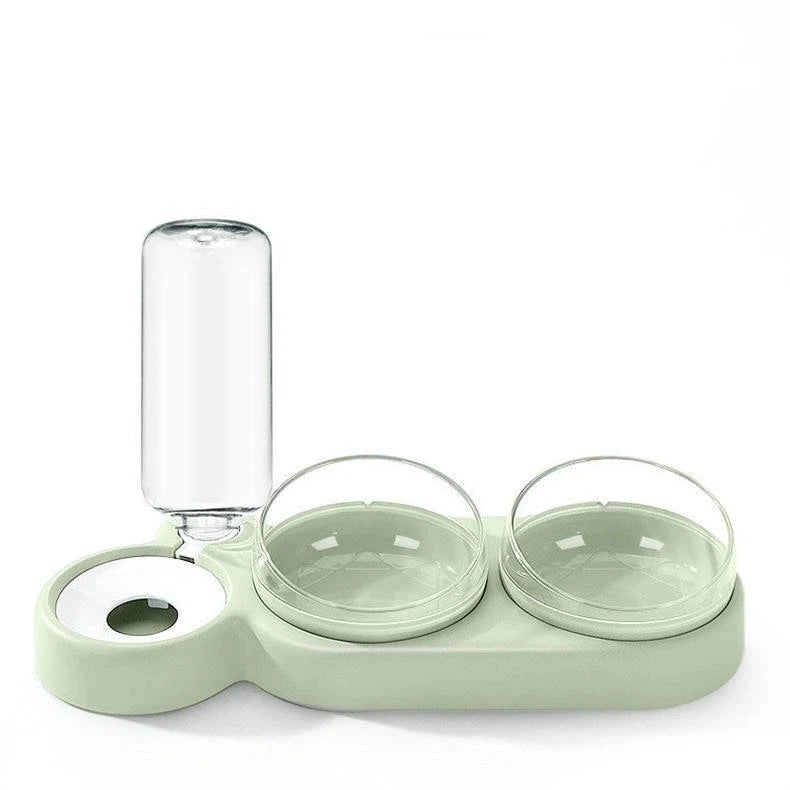 Triple Bowl Automatic Pet Water Dispenser and Feeder