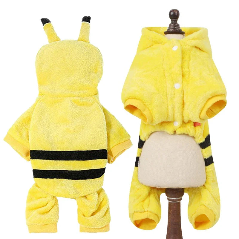 Soft Flannel Winter Dog Jumpsuit