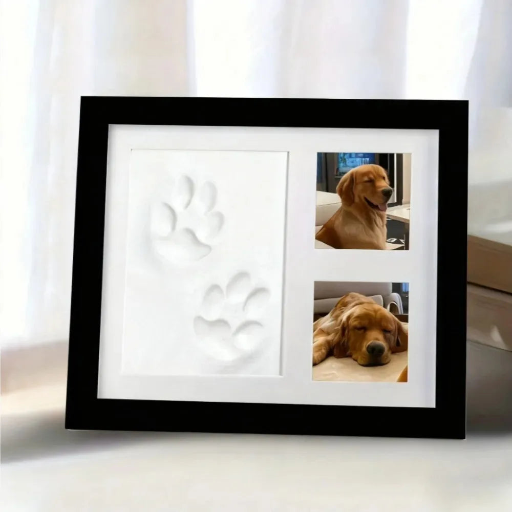 DIY Pet Paw Print Memorial Kit with Frame