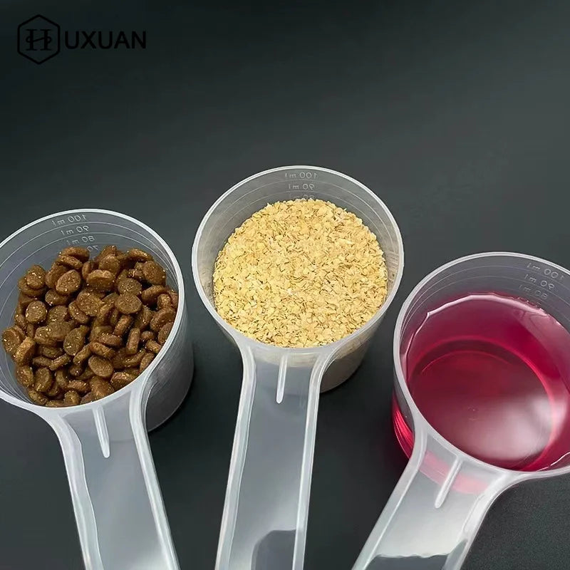Transparent Pet Food Measuring Spoon with Scale