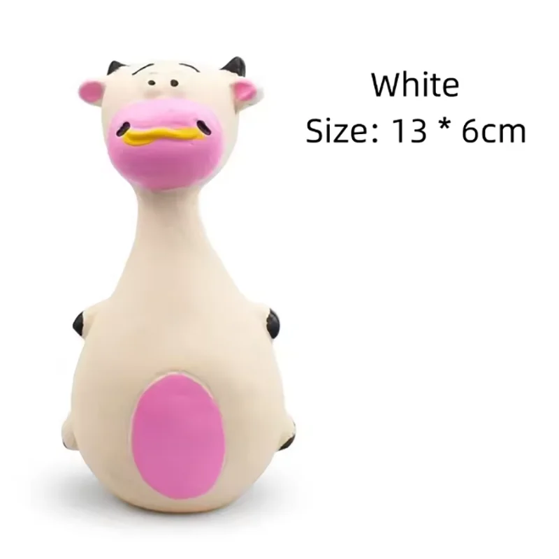 Latex Squeaky Cartoon Animal Dog Toy