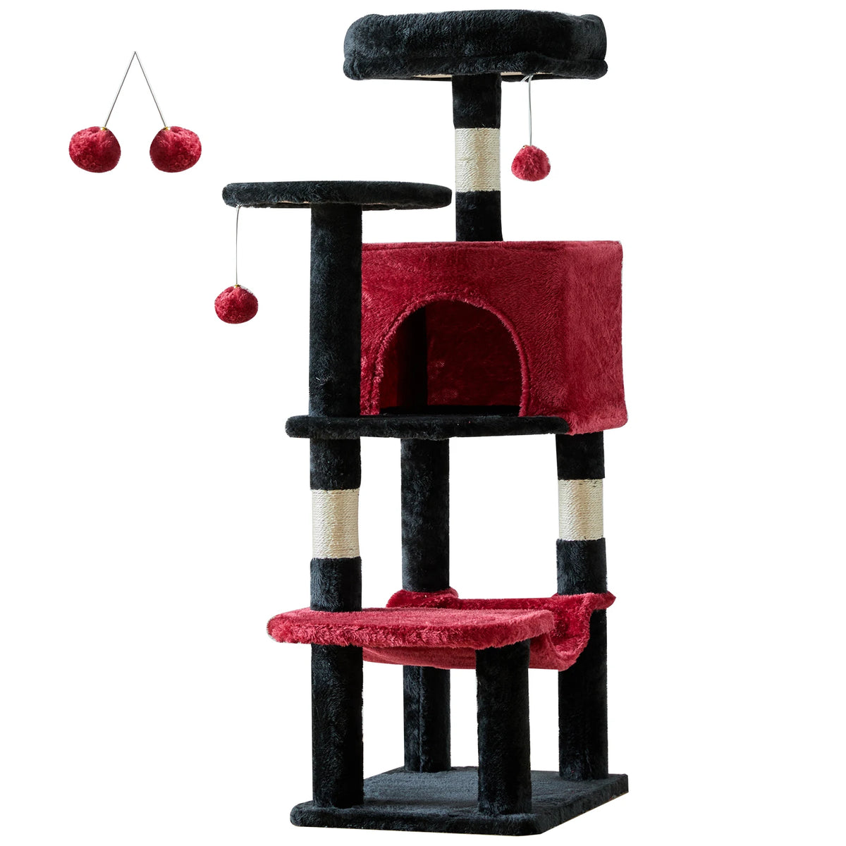 JHK Tall Multi-Cat Climbing Tower and Sisal Scratching Post