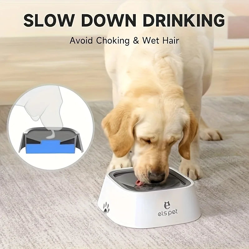 Splash-Proof Large Capacity Floating Pet Water Bowl