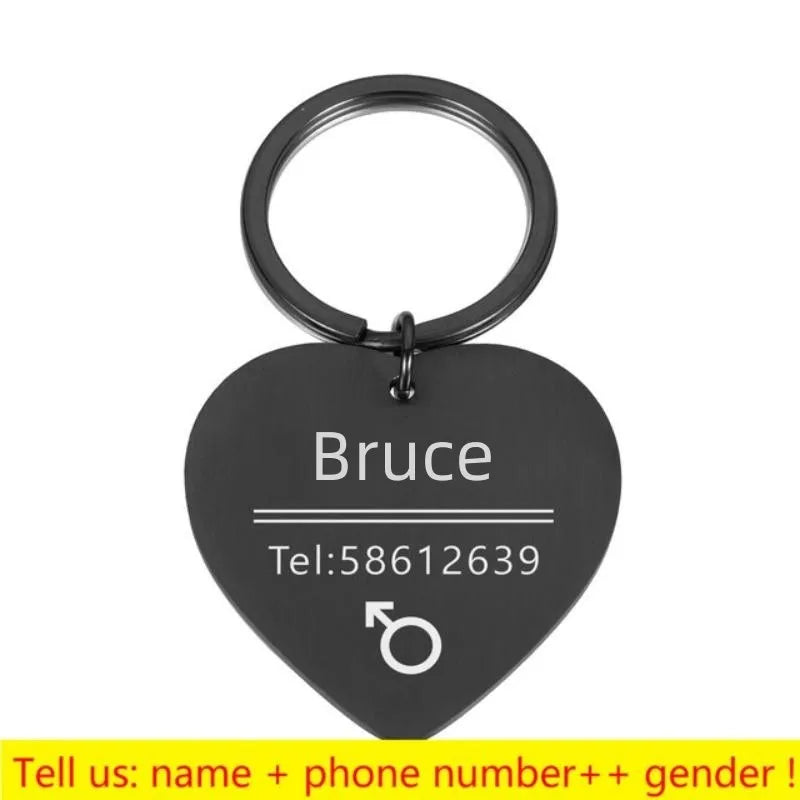 Personalized Engraved Pet ID Tag Bone Shape