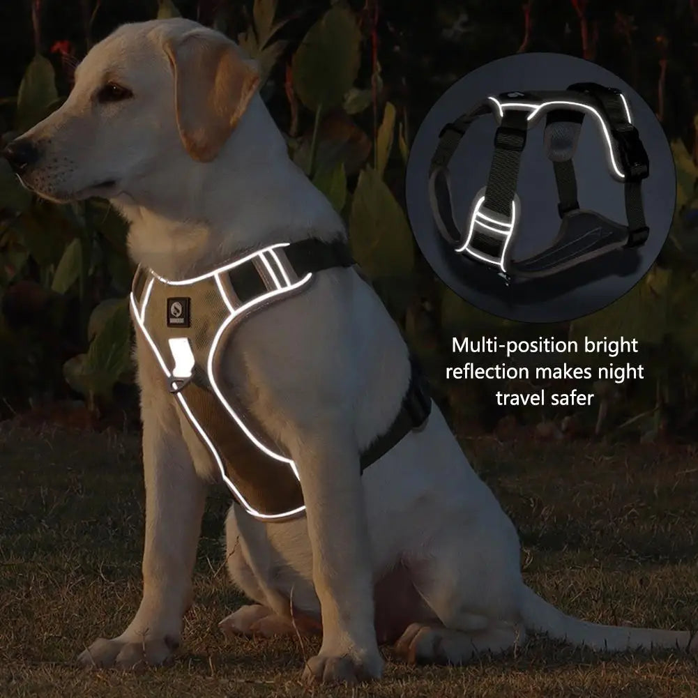 Reflective Tactical Adjustable Dog Harness Vest