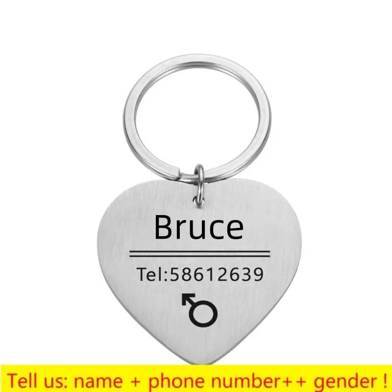 Personalized Engraved Pet ID Tag Bone Shape