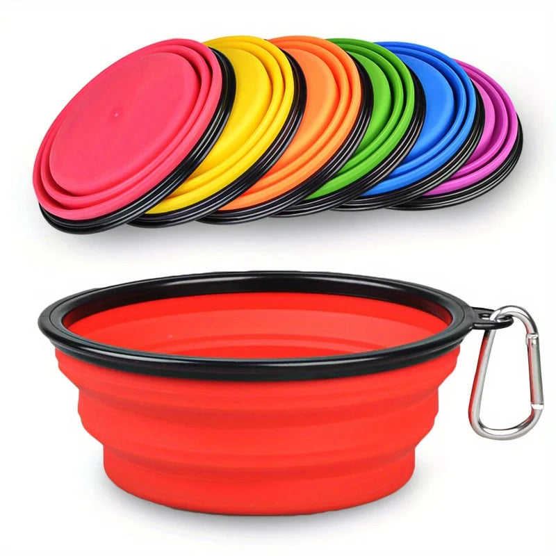 Portable Silicone Dog Folding Travel Bowl