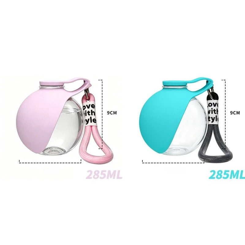 Portable Dog Water Bottle with Hanging Rope