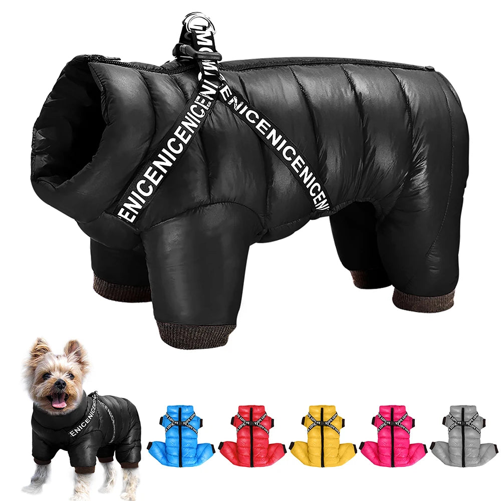 Warm Waterproof Dog Jumpsuit and Jacket