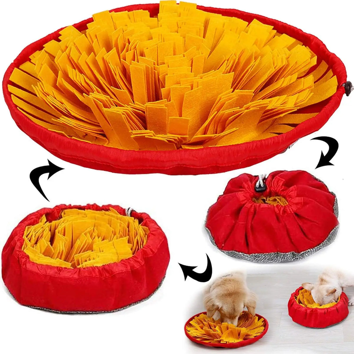 Interactive Dog Snuffle Mat for Foraging and Boredom