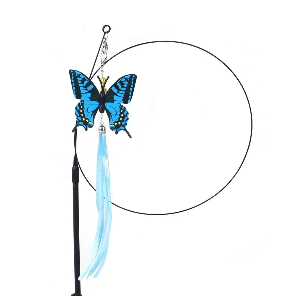 Interactive Simulation Bird Cat Teaser Toy with Bell