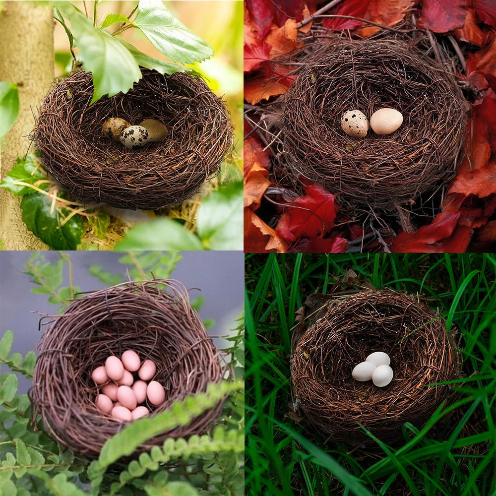 Woven Natural Grass Birdhouse Hideaway Decoration