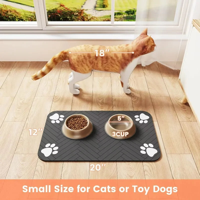 Absorbent Quick Dry Pet Feeding Mat