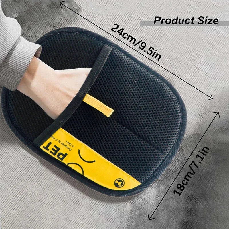 Reusable Pet Hair Remover Grooming Gloves