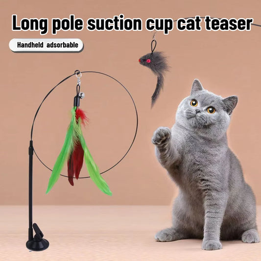 Interactive Simulation Bird Cat Teaser Toy with Bell
