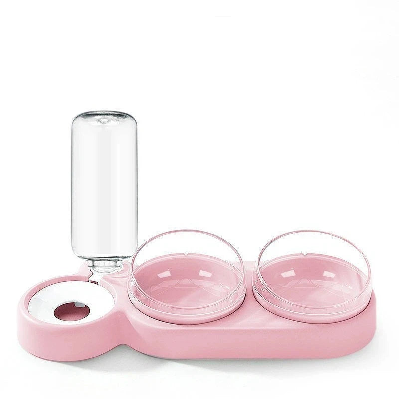Triple Bowl Automatic Pet Water Dispenser and Feeder