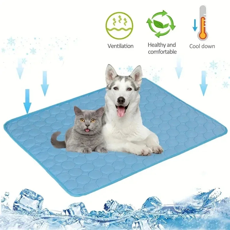 Extra Large Dog Cooling Mat and Ice Pad Blanket