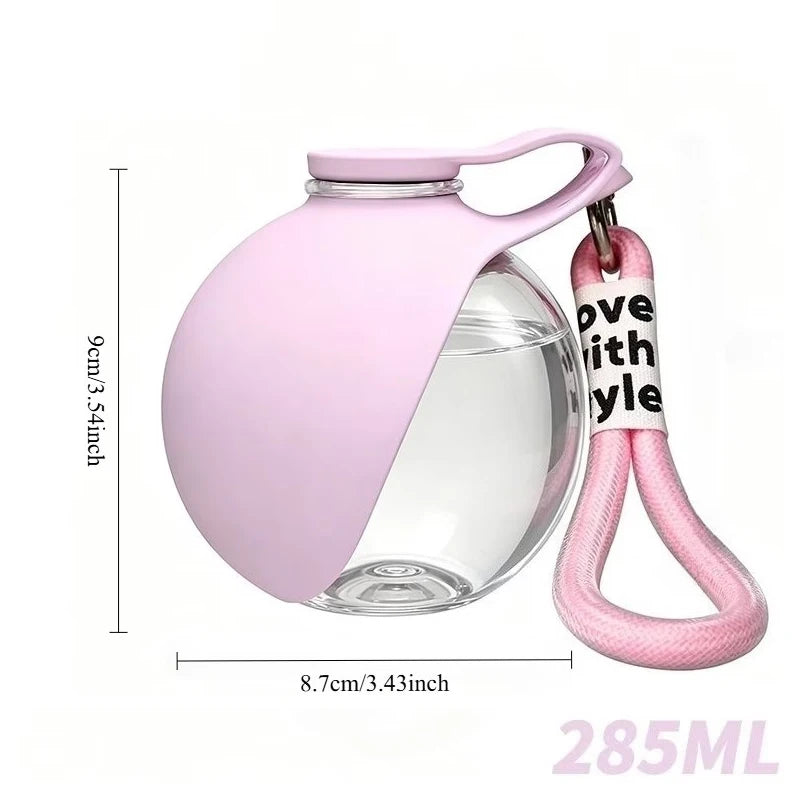 Portable Dog Water Bottle with Hanging Rope