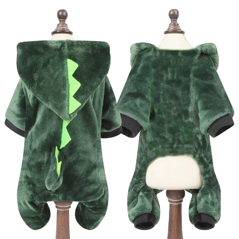 Soft Flannel Winter Dog Jumpsuit