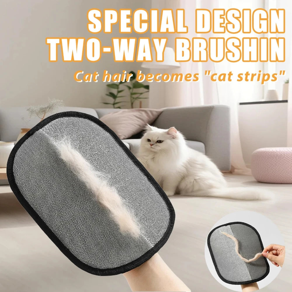 Reusable Pet Hair Removal Grooming Gloves