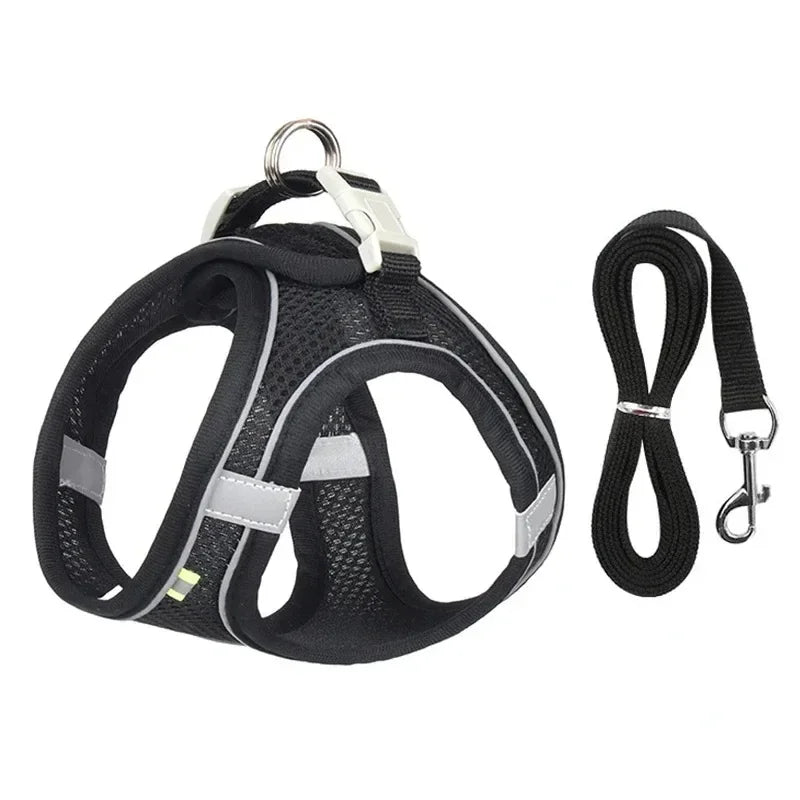Breathable Adjustable Dog Harness and Safety Vest