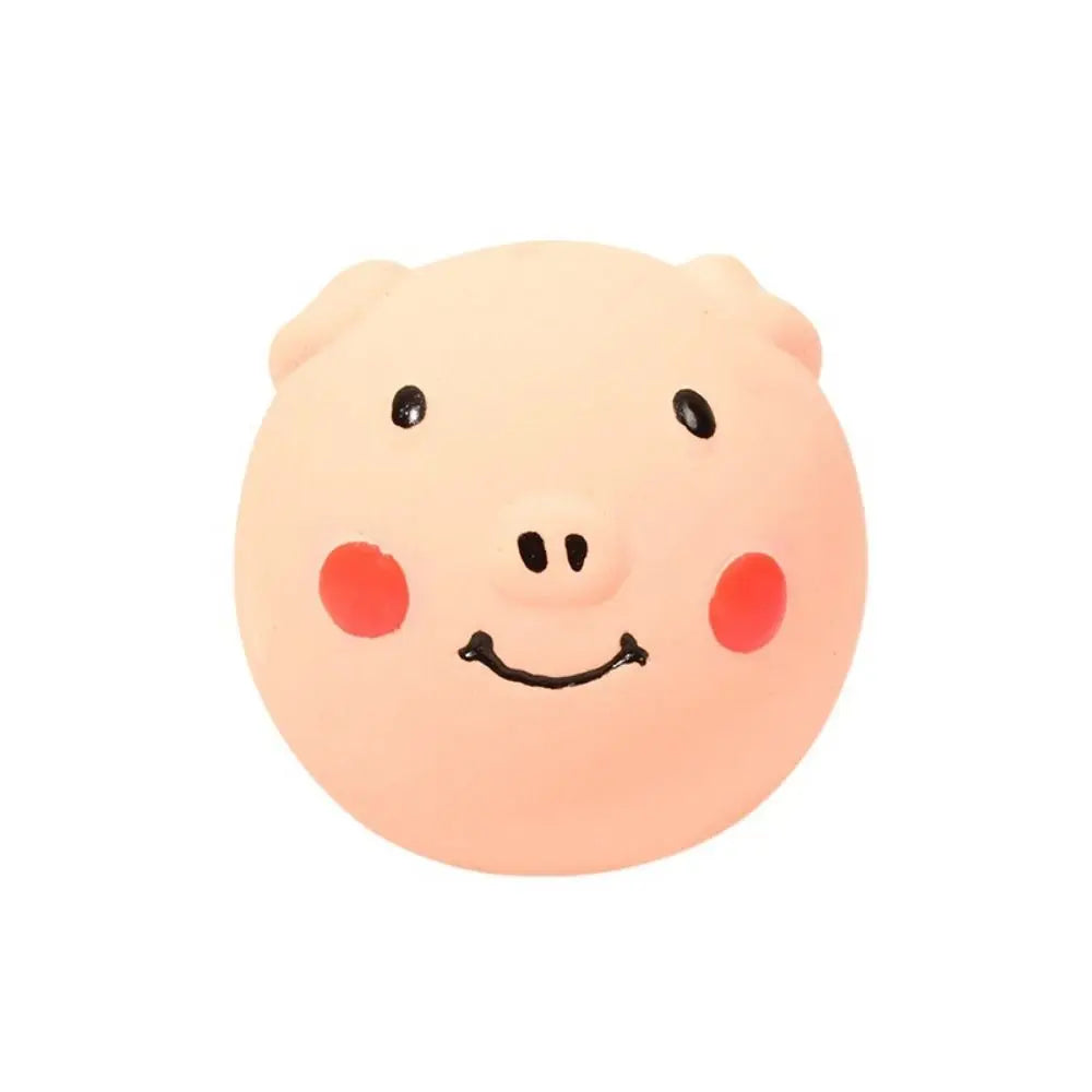 Colorful Latex Squeaky Pig Dog Toy