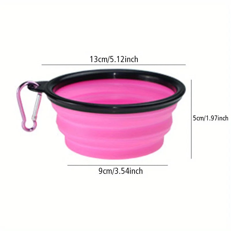 Portable Silicone Dog Folding Travel Bowl