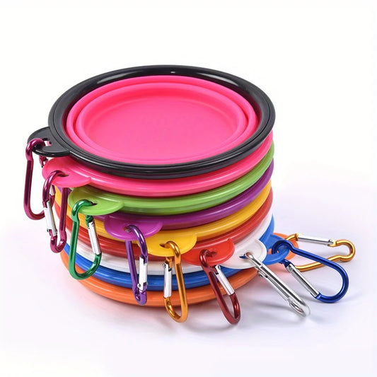 Portable Silicone Dog Folding Travel Bowl