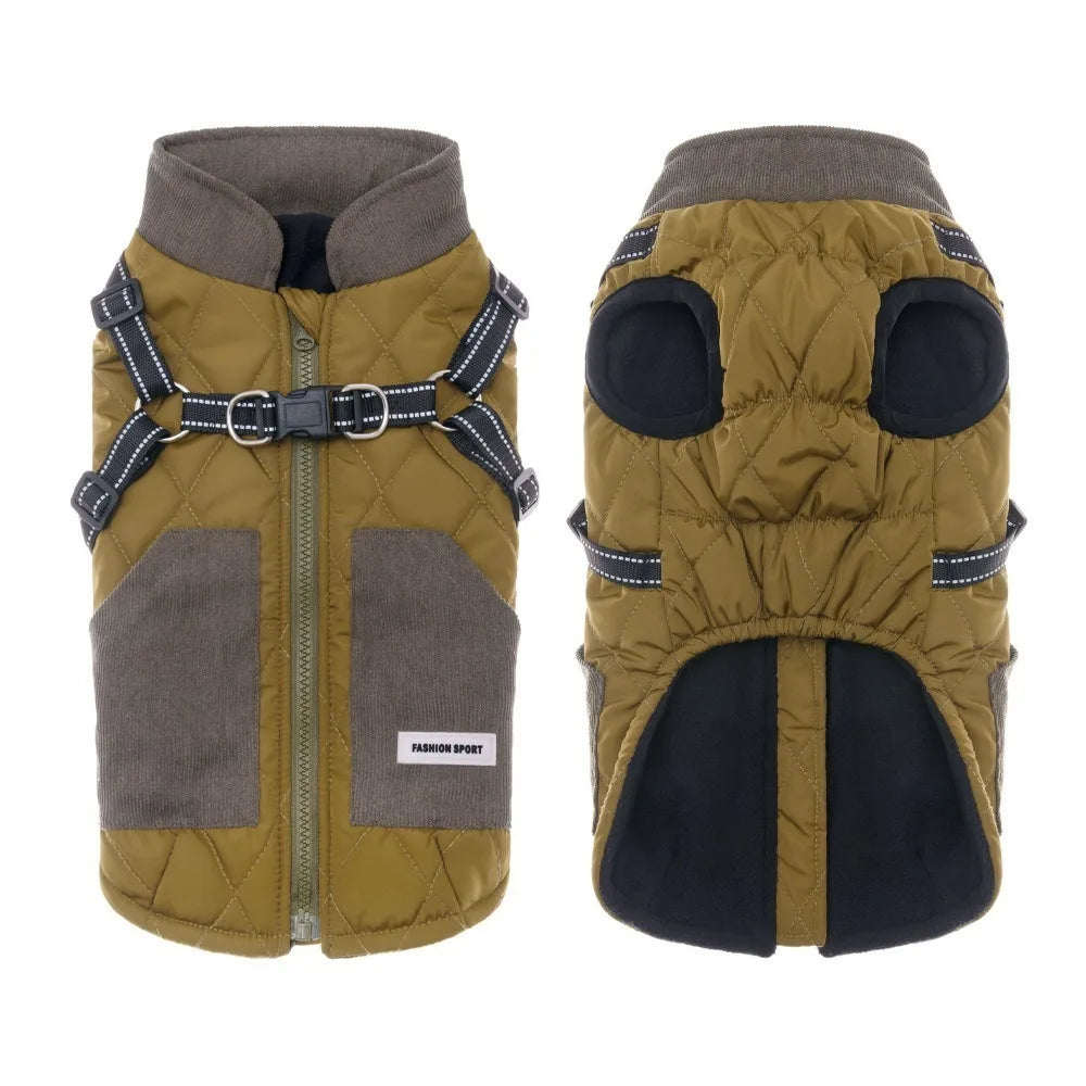 Reflective Windproof Adjustable Winter Dog Jacket