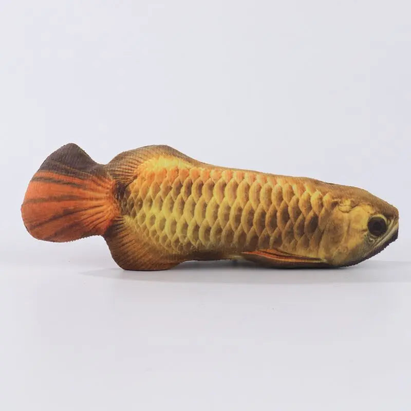 Interactive 3D Plush Fish Catnip Toy