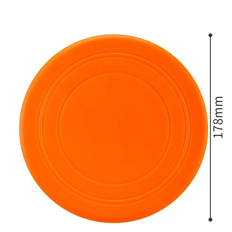 Interactive Silicone Dog Flying Saucer Toy