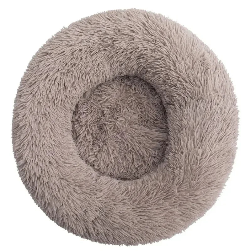 Plush Round Winter Warm Pet Bed in Six Sizes
