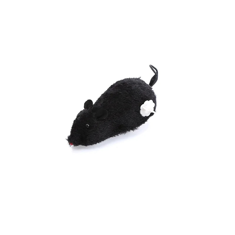 Interactive Plush Wind-Up Mouse Cat and Dog Toy