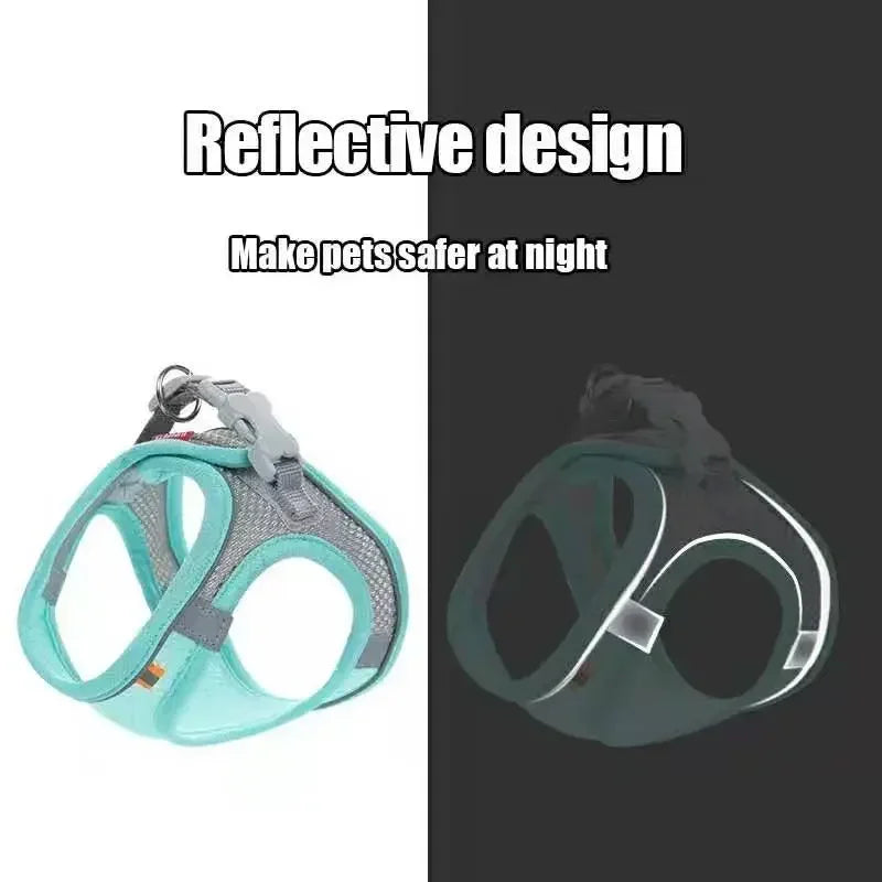 Breathable Adjustable Dog Harness and Safety Vest