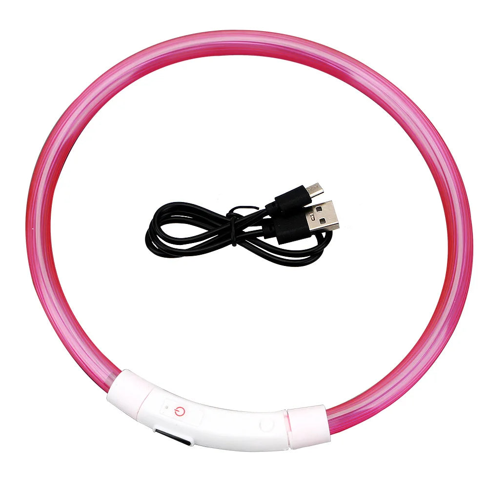 Rechargeable LED Safety Dog Collar