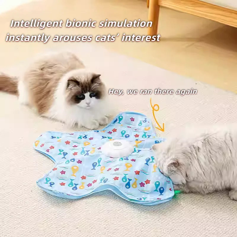 Automatic Hide and Seek Cat Turntable Toy