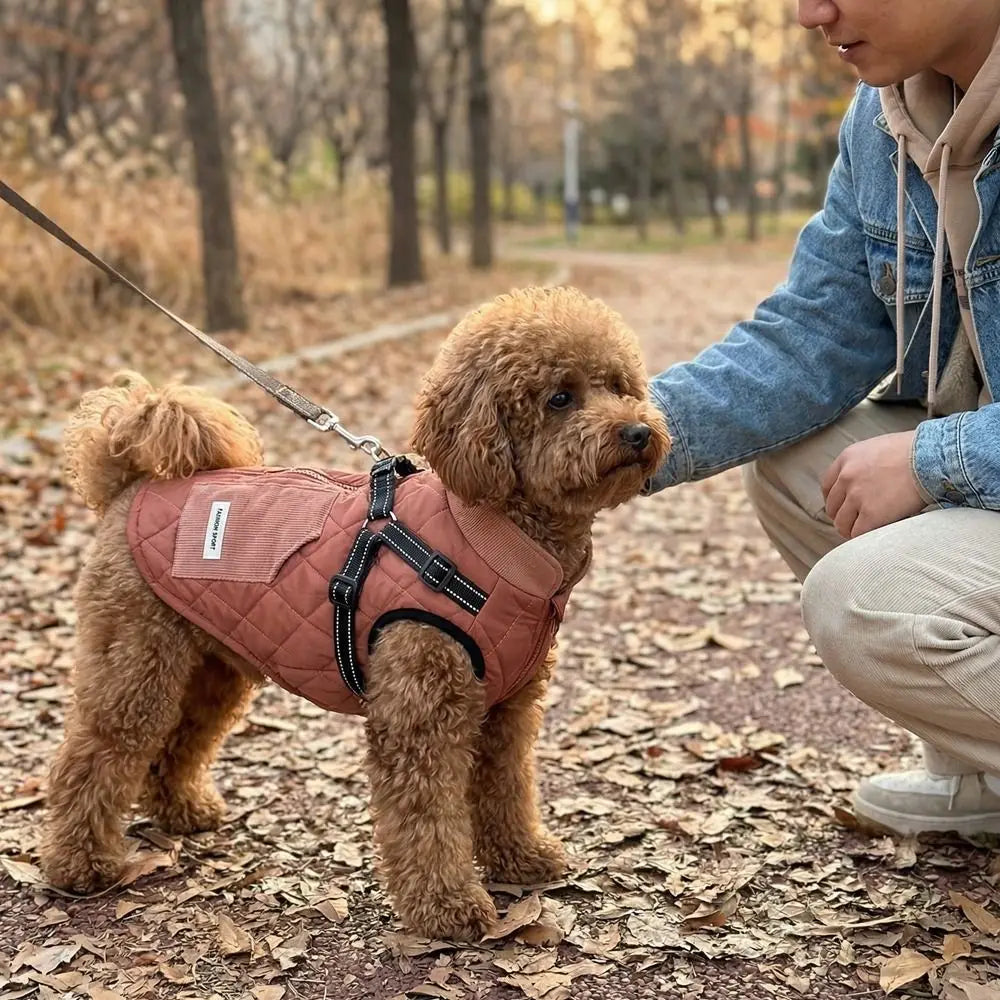 Reflective Windproof Adjustable Winter Dog Jacket