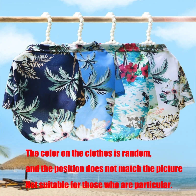 Hawaiian Style Summer Beach Dog Shirt